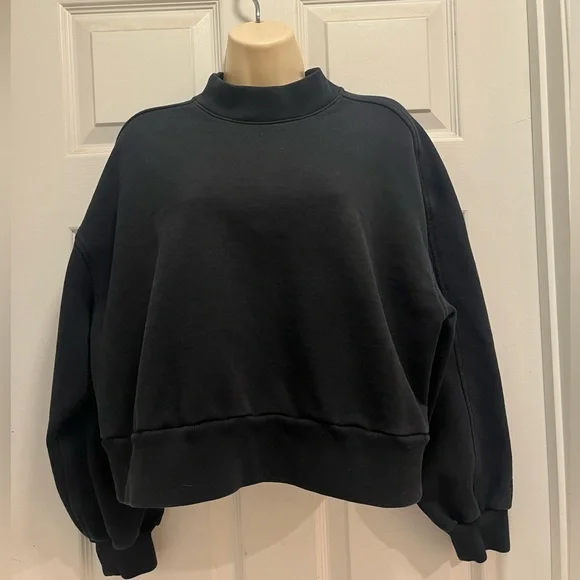 Everlane The Laid-Back Sweatshirt Black Organic cotton - Large - EUC - Picture 5 of 13